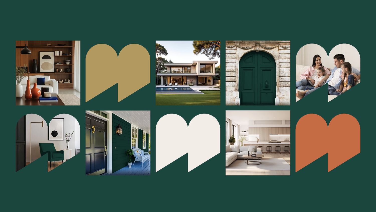 Modern Realty visual identity guidelines and graphic system